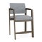 Lesro Lenox Steel Hip Chair Metal Frame, Bronze, RS Fog Upholstery LS1161 - alternate 1